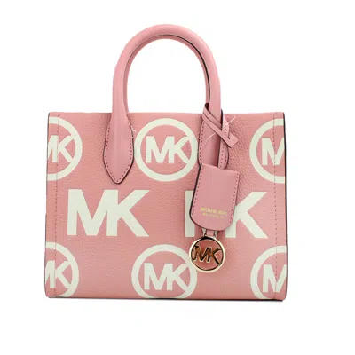 Michael Kors Mirella Small Primrose Embossed Leather Shopper Crossbody Tote Women's Bag In Multi