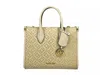Michael Kors Mirella Small Top Zip Crossbody Tote Bag Creme