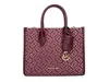 Michael Kors Mirella Small Top Zip Crossbody Tote Bag In Oxblood In Red