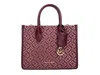 Michael Kors Mirella Small Top Zip Crossbody Tote Bag In Oxblood