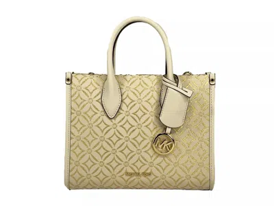 Michael Kors Mirella Small Top Zip Crossbody Tote Bag Women's Creme In Multi