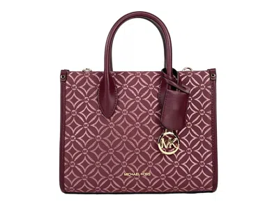 Michael Kors Mirella Small Top Zip Crossbody Tote Bag Women's Oxblood In Multi