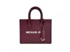 Michael Kors Mirella Small Top Zip Tote Bag Maroon In Multi