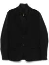 Michael Kors Mixed-media Blazer In Black