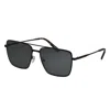 Michael Kors Mk 1154 100587 58mm Unisex Square Sunglasses In Black