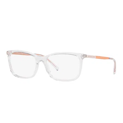 Michael Kors Mk 4030 3998 52mm Womens Rectangle Eyeglasses 52mm In Grey