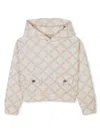 Michael Kors Mk Empire Hoodie In Neutrals