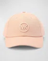 Michael Kors Mk Logo Baseball Cap In Brown