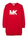 Michael Kors Logo-print Sweatshirt Dress In Red