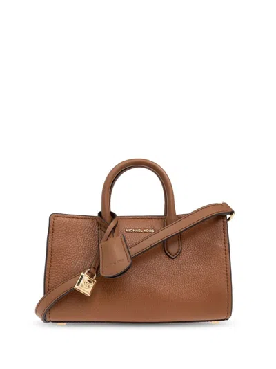 Michael Kors Mk Scarlett Extra-small Crossbody Bag In Brown