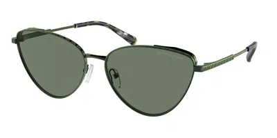 Michael Kors Mk1140 Cortez 18943h Women's Sunglasses Green Size 59 In Black