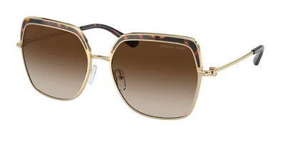 Michael Kors Mk1141 Greenpoint 101413 Women's Sunglasses Gold Size 57