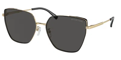 Michael Kors Mk1143d Fuji Asian Fit 101687 Women's Sunglasses Gold Size 61 In Black