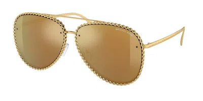 Michael Kors Mk1147 Portofino 18967p Women's Sunglasses Gold Size 59 In Brown