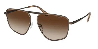 Michael Kors Mk1153 Silverton 100113 Men's Sunglasses Brown Size 58