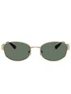Michael Kors Womens Gold Mk1161 Monte Carlo Oval-frame Metal Sunglasses In Gold