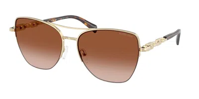 Michael Kors Mk1163 Dorado Beach 101413 Women's Sunglasses Gold Size 57