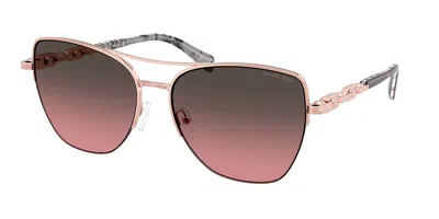 Michael Kors Mk1163 Dorado Beach 110811 Women's Sunglasses Gold Size 57