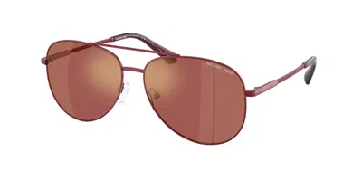 Michael Kors Mk1172 Perledo 1904e4 Women's Sunglasses Burgundy Size 58 In Gray