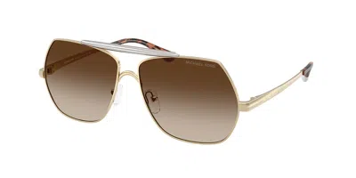 Michael Kors Mk1173 Denver 101413 Women's Sunglasses Gold Size 58 In Burgundy