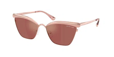 Michael Kors Mk1174 Scottsdale 1108e4 Women's Sunglasses Gold Size 56 In Green