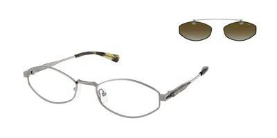 Michael Kors Mk1175 Palo Alto With Clip-on 19067z Men's Glasses Gunmetal Size 56 - Free Lenses - Blue Light Block In Gray