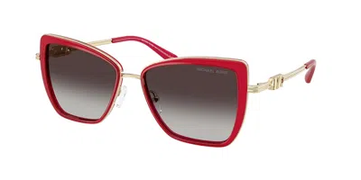 Michael Kors Mk1178 Sea Island 40578g Women's Sunglasses Red Size 55 In Brown