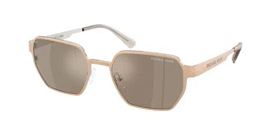 Michael Kors Mk1183 Madagascar 10145a Men's Sunglasses Gold Size 55 In Blue