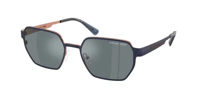Michael Kors Mk1183 Madagascar 12076g Men's Sunglasses Blue Size 55 In Gold