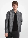 Michael Kors Mk2000 Jacquard-logo Jacket In Gray