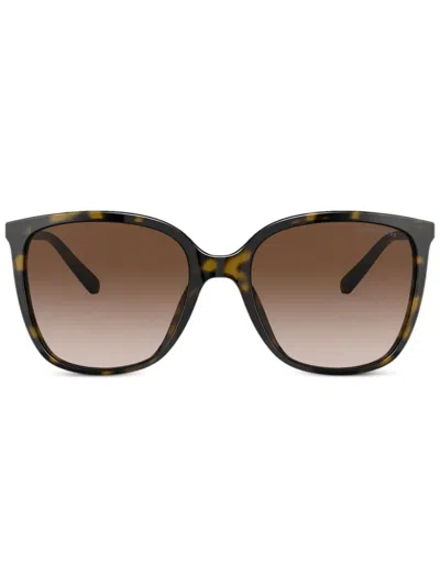 Michael Kors Anaheim Oversized-frame Sunglasses In Brown
