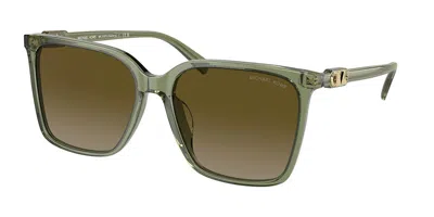 Michael Kors Mk2197u Canberra 394413 Women's Sunglasses Green Size 56