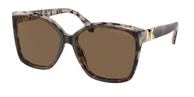 Michael Kors Mk2201 Malia 395173 Women's Sunglasses Tortoiseshell Size 58 In Brown