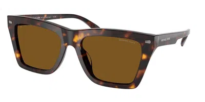 Michael Kors Mk2225u Pebble Beach Polarized 300683 Men's Sunglasses Tortoiseshell Size 56 In Brown