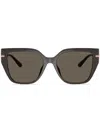 Michael Kors Womens Grey Mk2231u St Barths Square-frame Acetate Sunglasses In Grey