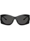 Michael Kors Navarra Mk 2235u 355573 57mm Womens Irregular Sunglasses In Black