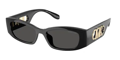 Michael Kors Rhodes Mk 2243u 300587 52mm Womens Irregular Sunglasses In Black