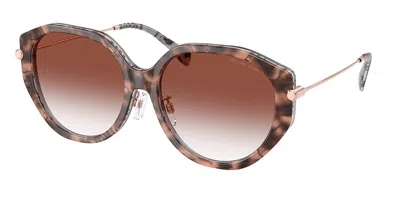 Michael Kors Mk2248d Jinan Asian Fit 4017v0 Women's Sunglasses Tortoiseshell Size 56 In Brown