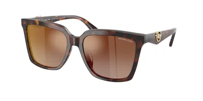 Michael Kors Mk2256u Menaggio 4031ao Women's Sunglasses Tortoiseshell Size 53 In Brown