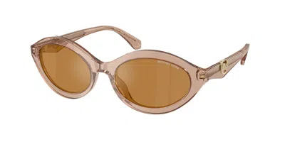 Michael Kors Mk2257u Carlazzo 34016h Women's Sunglasses Brown Size 55 In Green