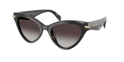 Michael Kors Mk2259u Roanoke 40348g Women's Sunglasses Black Size 52 In Gray