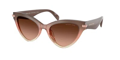 Michael Kors Mk2259u Roanoke 40355m Women's Sunglasses Pink Size 52 In Black