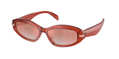 Michael Kors Mk2260d Wilmington Asian Fit 40356f Women's Sunglasses Pink Size 54 In Green