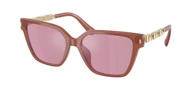 Michael Kors Mk2263u Piedmont 403030 Women's Sunglasses Pink Size 56 In Burgundy