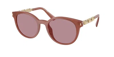Michael Kors Mk2264u Pienza 403084 Women's Sunglasses Pink Size 53 In Gold