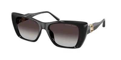 Michael Kors Mk2270u Tokyo 30058g Women's Sunglasses Black Size 51 In Gray
