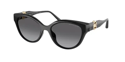 Michael Kors Mk2271u Nagoya Polarized 3005t3 Women's Sunglasses Black Size 53 In Gray