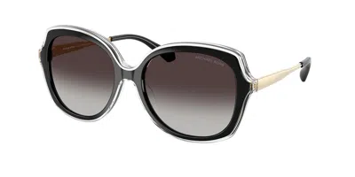 Michael Kors Mk2273u Canary Islands 30058g Women's Sunglasses Black Size 55 In Gold