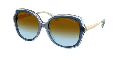 Michael Kors Mk2273u Canary Islands 40315d Women's Sunglasses Blue Size 55 In Multi