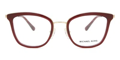 Michael Kors Mk3032 Coconut Grove Women's Glasses, Red, Size 51 In Burgundy